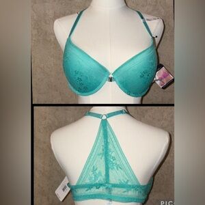 French Affair Racerback Push-Up Lace Bra